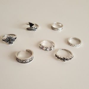 🚨 LAST CALL Boho Moon Ring Set